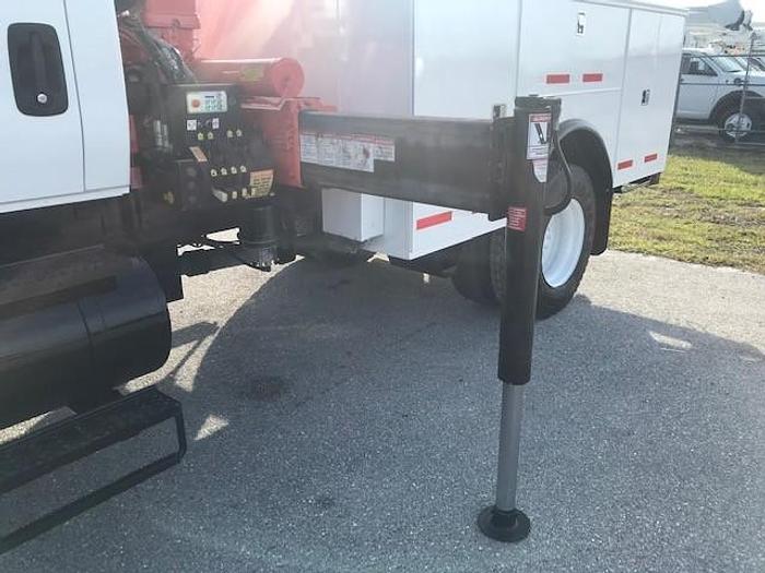 Used 2008 International 7300 4x4 Flatbed Knuckle Boom Truck - C44371