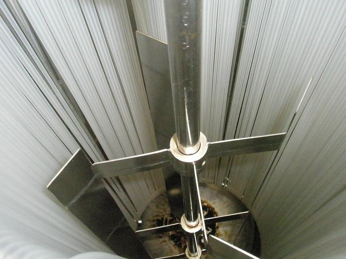 Used Tank, 15 Gallon, 316 Stainless Steel, Jacketed, Agitated, 13" X 32", #L736606