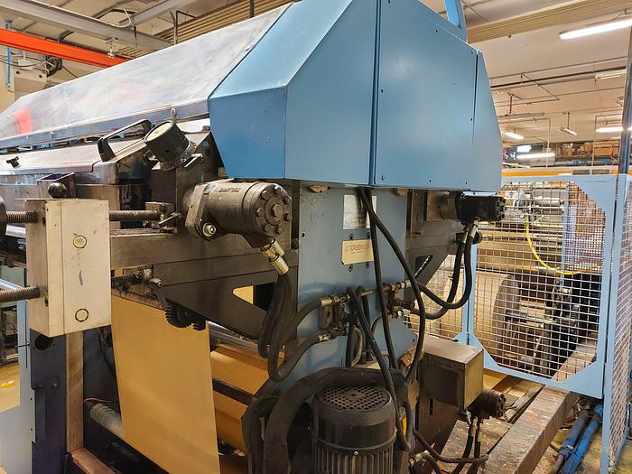 Used 1991 CASTALDINI EIS 36 - flat & satchel paper bag machine with 3 col. flexo (perforation)