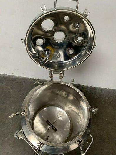 Used Walker 100 Liter Stainless Steel Jacketed Reactor 45 PSI