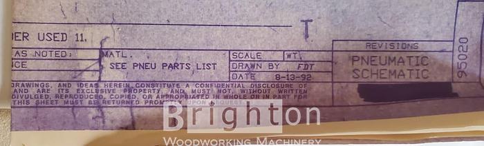 Used 1992 AEM 503-37 Widebelt Sander