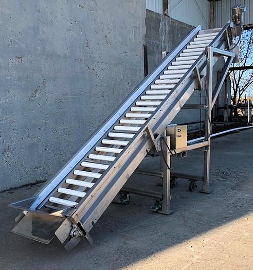Unused Conveyor, Belt, 24" x 16', Incline, S/st, 1 HP #S743796