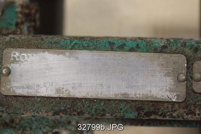 Used Rovalve 6" Hand Operated Knife Gate Valve #32799