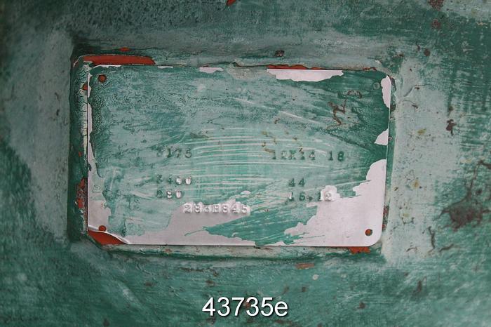 Used Goulds 3175 12x14x18 Pump, Stainless Steel Casing #43735