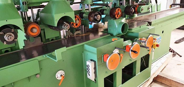 Used Gubisch 4 side moulding automat BS 230/4, 7 heads, year 1989