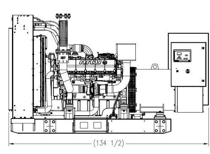New MTU 500 kW Diesel Standby Generator Set