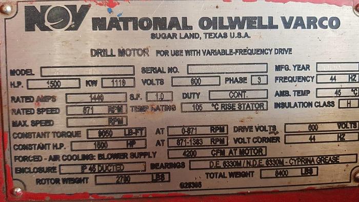 Used National Oilwell Varco NOV ADS-30Q Drawworks with 4 x 1150 HP motors