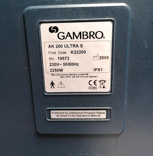 Gebraucht GAMBRO System AK 200 Ultra S Dialysegeräte