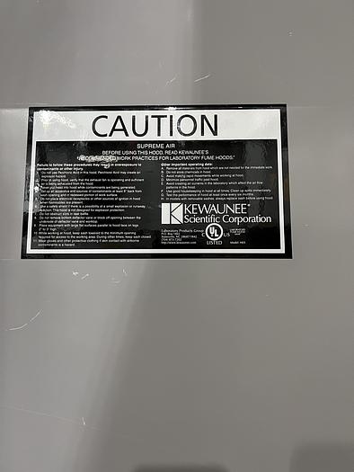 Used Kewaunee Scientific 6' Fume Hood