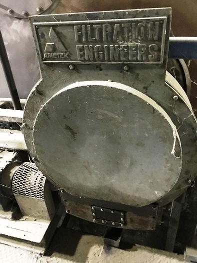 Used 10' x 20' AMETEK ROTARY VACUUM PRECOAT FILTER - S/S (#9984)