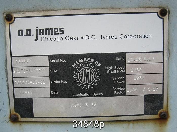 Used Kashoshinhama CCE-8-1200 Kneader, 260 ODST/D Capacity #34848