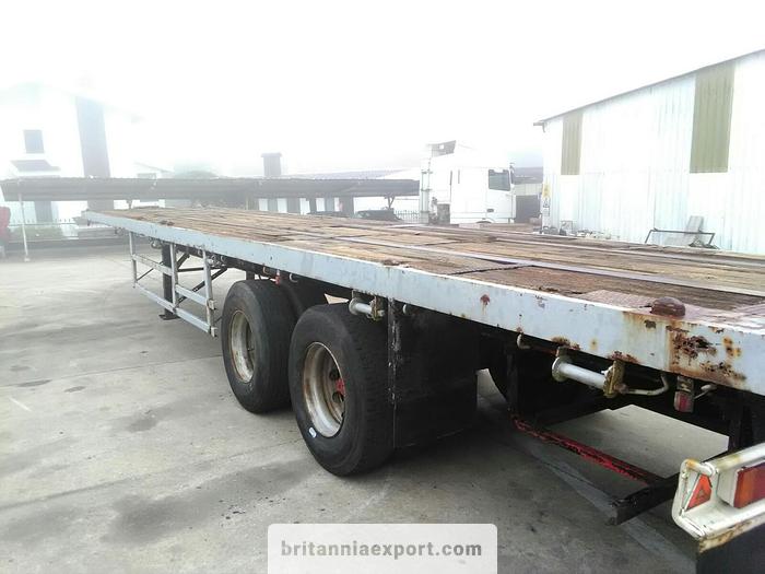 Used 1990 Listrailer two axle trailer with twist locks