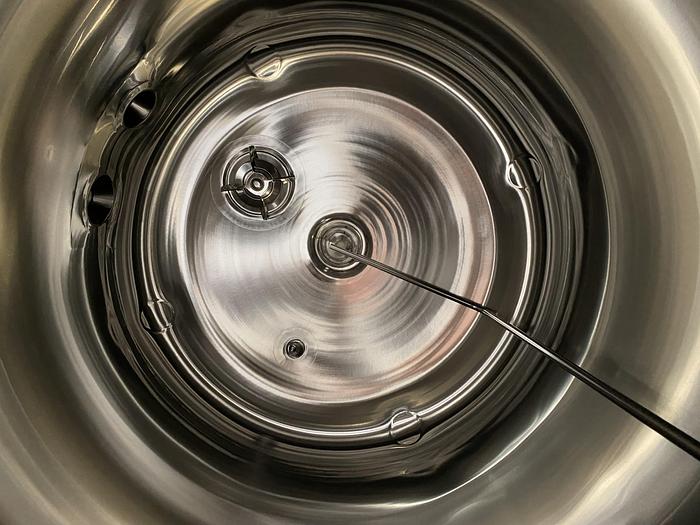 Used Feldmeier 600 Liter Stainless Steel 60 PSI Jacketed Vessel w/ Bottom Agitator