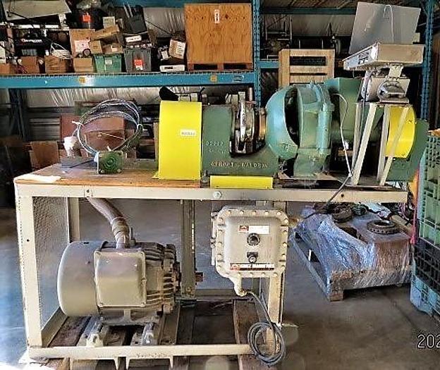 Used SPROUT BAUER 12 INCH SINGLE DISK LAB REFINER SYSTEM