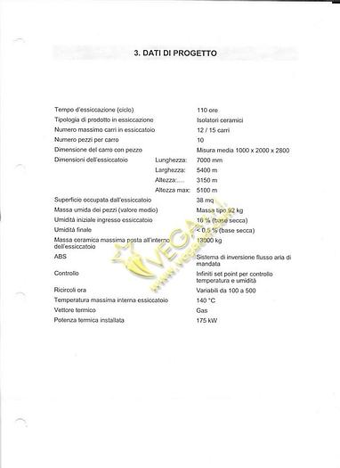 Used Static dryer Progetti