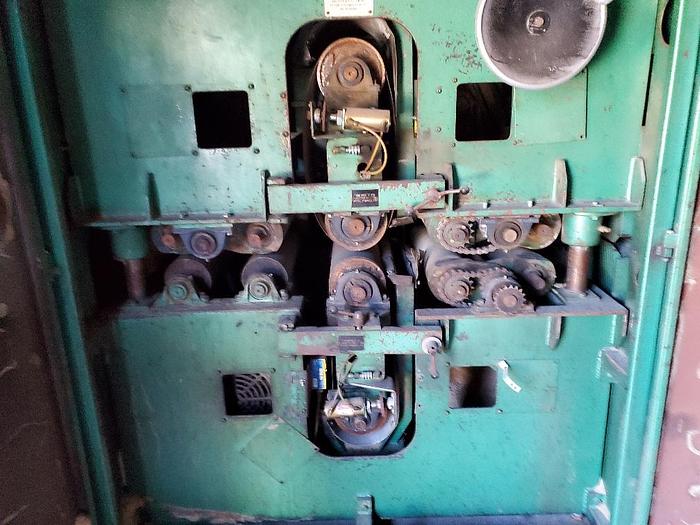 Used Timesavers TBO.25.SD 25" Wide Capacity Abrasive Planer, (2) 75HP motors, 3 Phase