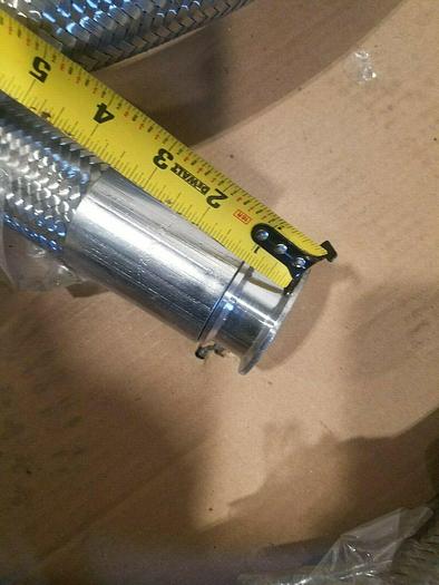 Used HOSE 2 inch Pharmaceutical Stainless Steel 15 Foot w/ Quick Connect and Flange