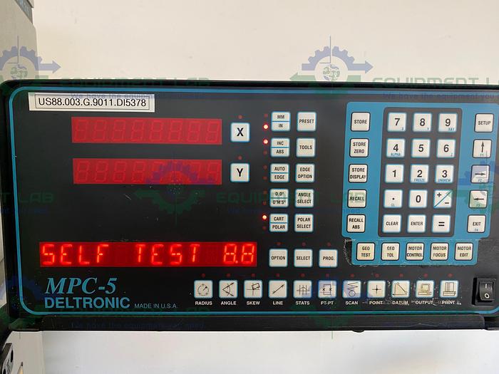 Used Deltronic DH216 16" Horizontal Optical Comparator System w/ MPC-5 Controller