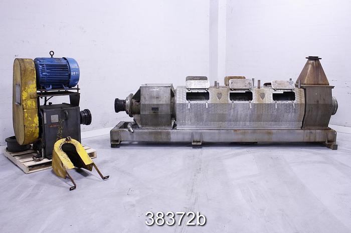 Used Thune SP45L Dewatering Screen Press, First Screen Segment 0.03125" Hole #38372