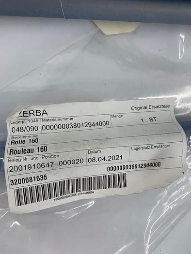 Bizerba Spare Parts Rolle 160 Part No. 38012944000