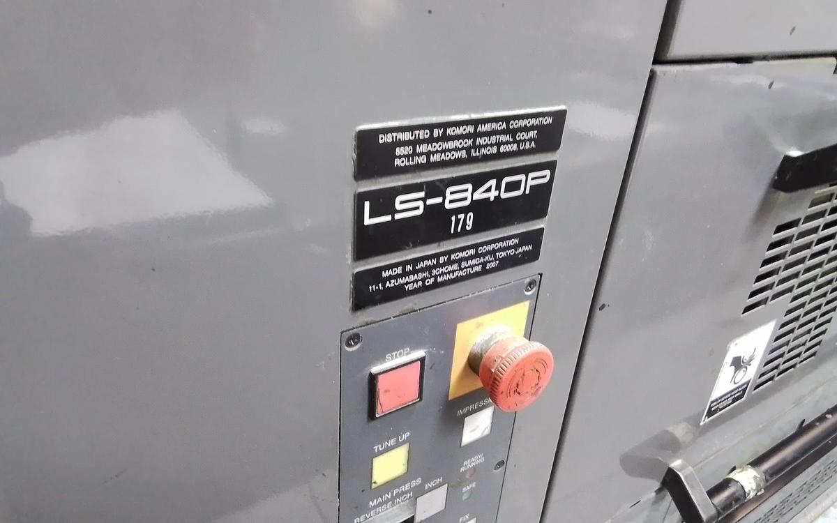 Used 2007 Komori LS840P-C