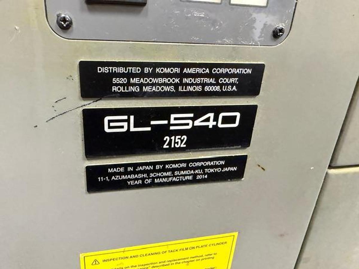 Used Used 2014 Komori GL540-C