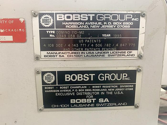 Used 1995 Bobst Domino 110-M2