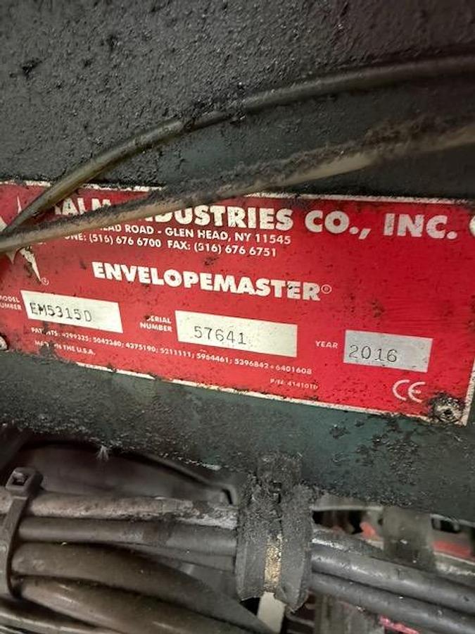 Used Used 2016 HalmJet 4-Color Envelope master