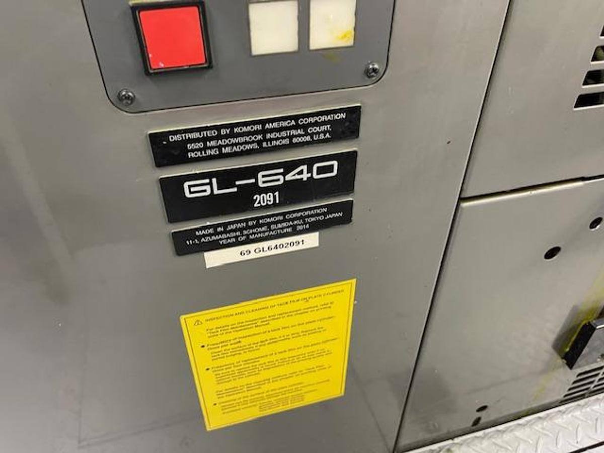 Used 2014 Komori GL640-C