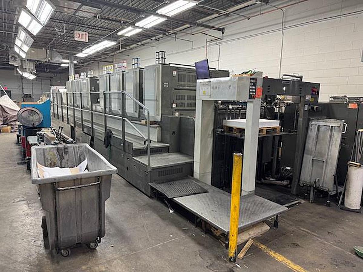 Used 2007 Komori LS-840P+ANILOX COATER