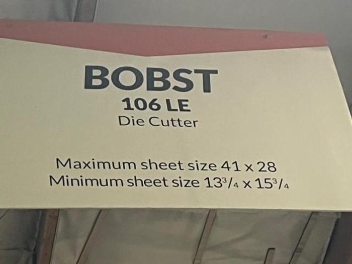 Used 2013 Bobst Vision Cut 106-LE