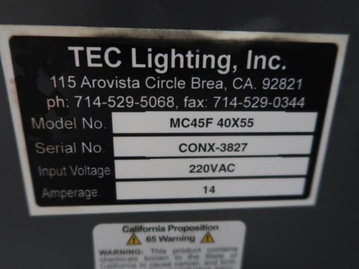 Used 2018 Tec Lighting Megacoat 45