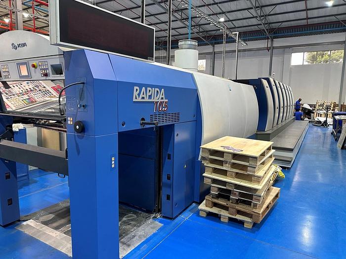 Used 2007 KBA KBA Rapida 105-6+L CX Hybrid (UV&IR)