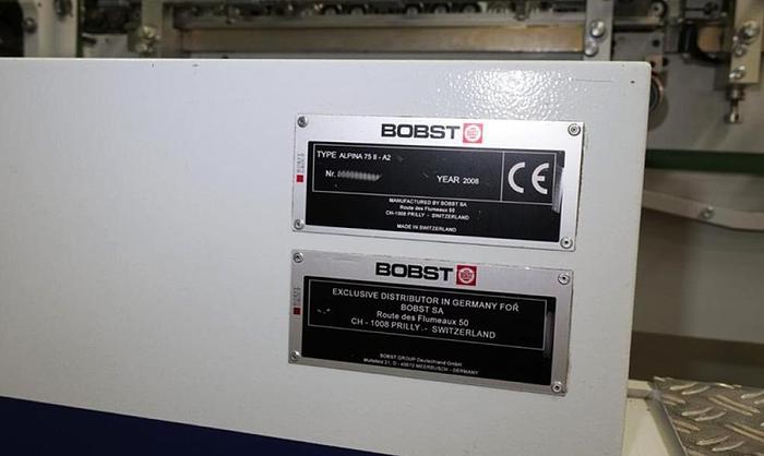Used 2008 Bobst Alpina 75-A2