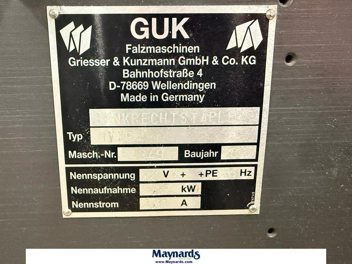 Used Used 2015 GUK / VIJUK FALZMACHINE FA45/8