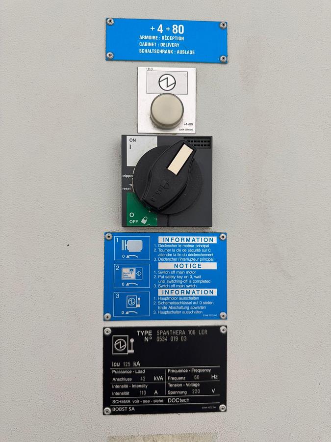 Used 2005 Bobst SPanthera 106-LER