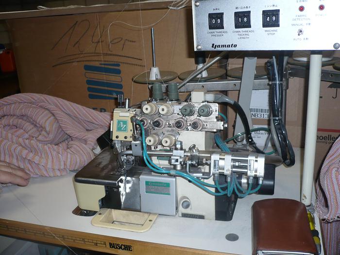 Gebraucht Overlockmaschine YAMATO AZ801 5H-D4DA 2 Nd/4 Fd.