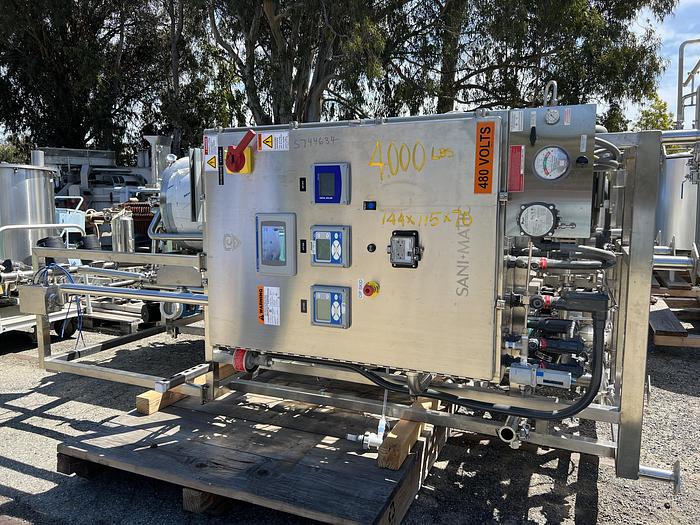 Used CIP, 2-Tank, (2) 185 Gallon Tanks, Sani-Matic, 316L Stainless Steel #S744634