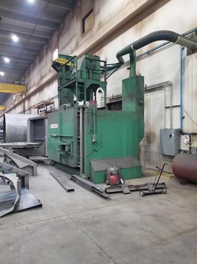 Good Wheelabrator 96" Double Door Swing Table