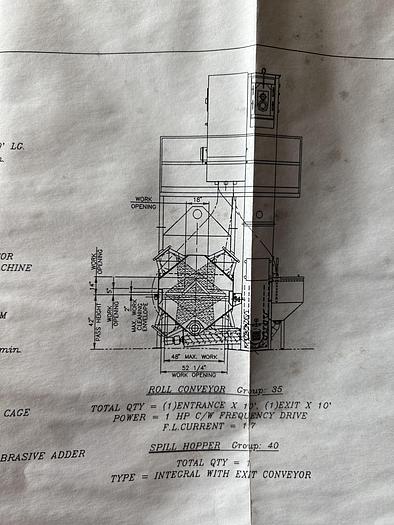 Very good 1996 BCP A4-7365 Roll Conveyor