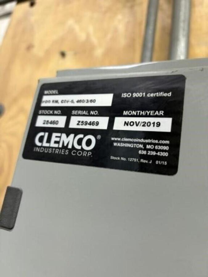 Like new 2019 Clemco PDQ #BR 6007