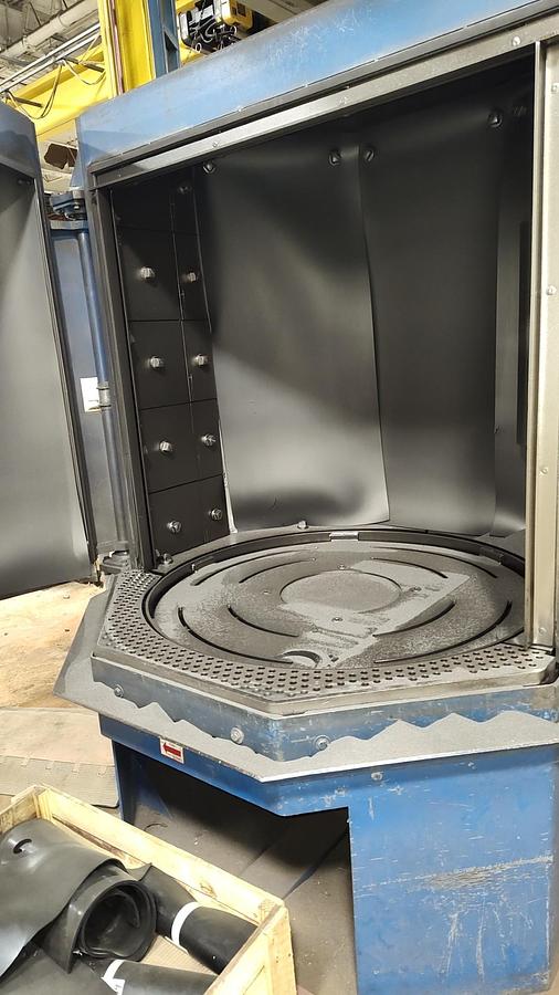 Like new 2012 Wheelabrator 48" Fixed Table