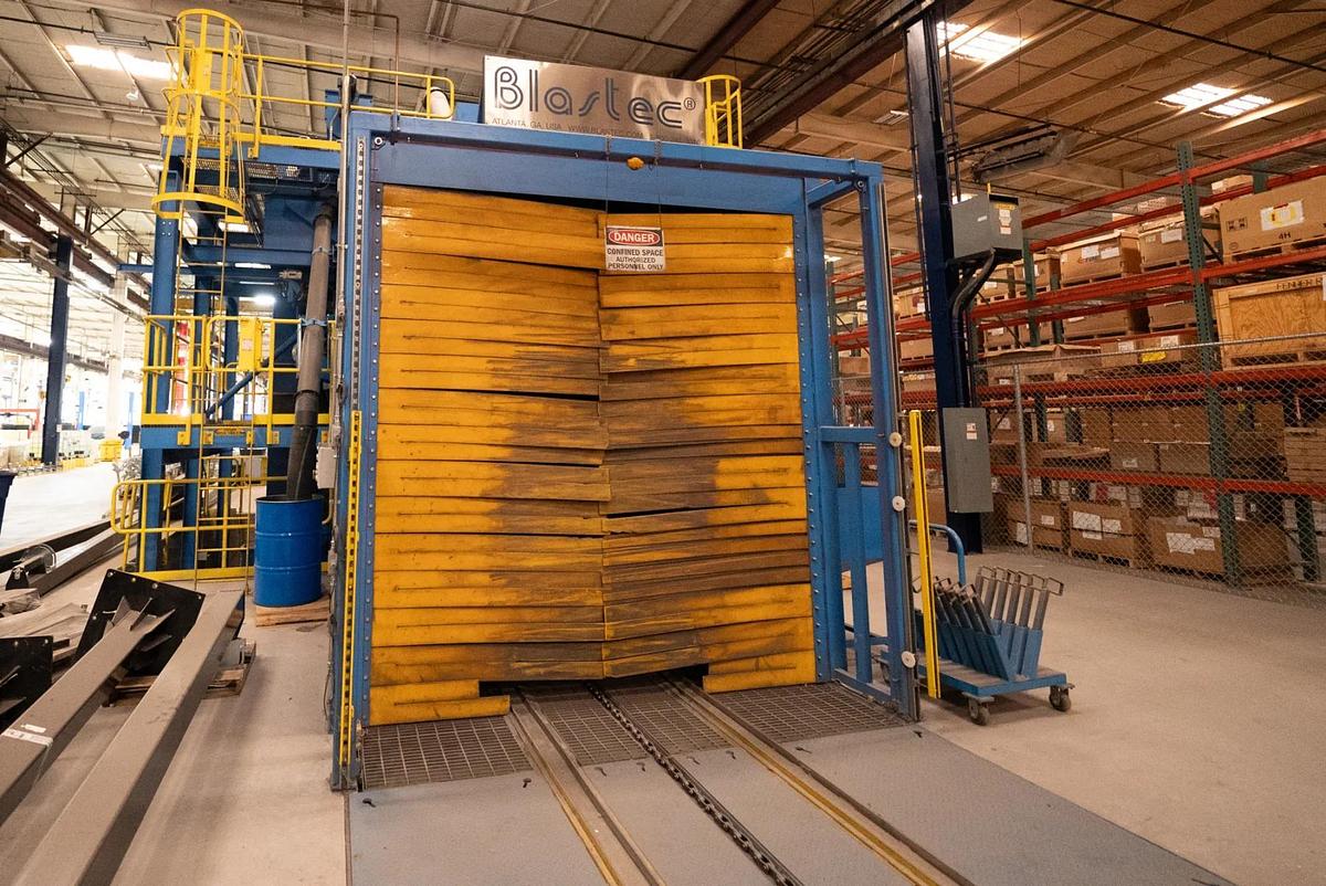 Like new 2015 Blastec 6' x 6' Rail Car Pass through