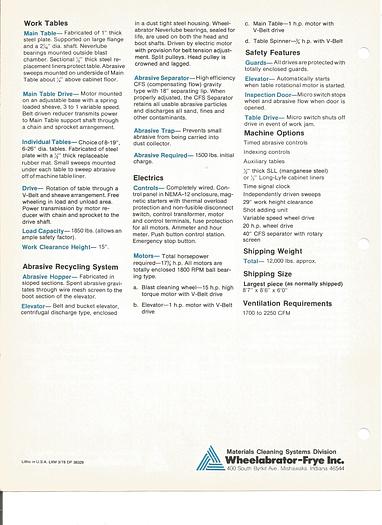 Excellent 2004 Wheelabrator A3-44873 #TAB3040