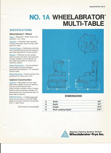 Excellent 2004 Wheelabrator A3-44873 #TAB3040