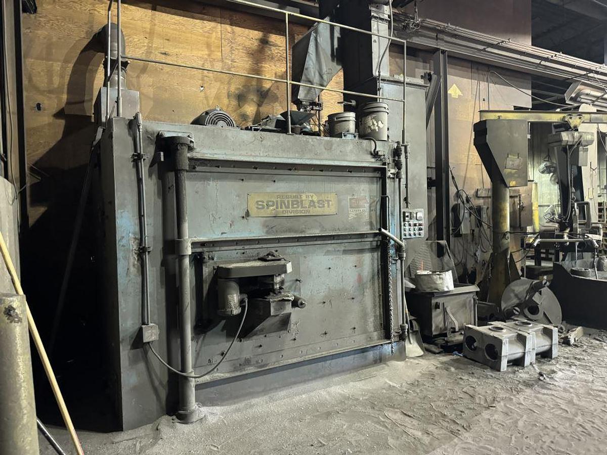 Very good Wheelabrator 72" Swing Table #TAB 5007