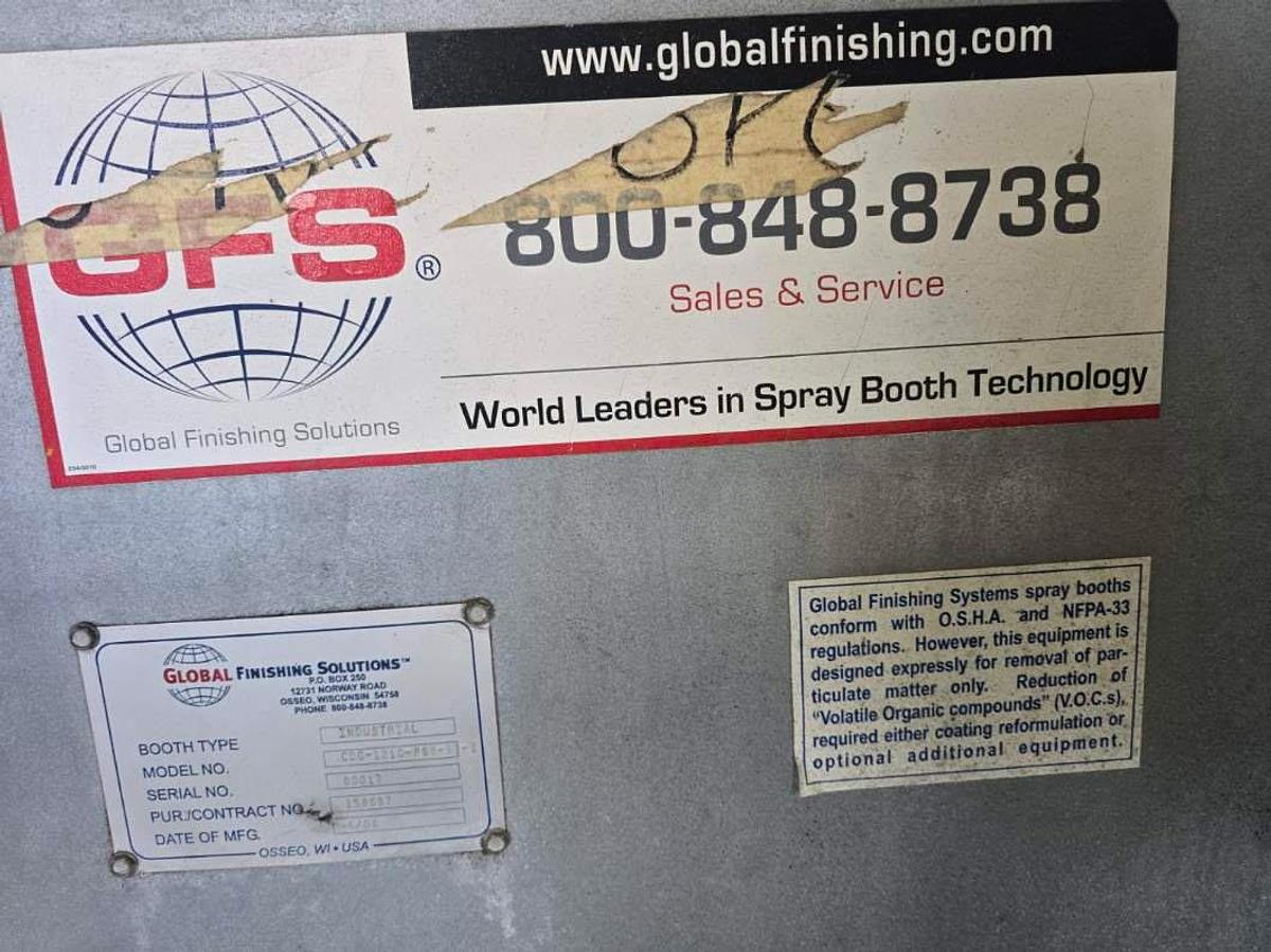 Excellent 2008 GFS Global Finishing Systems Blast Room/Paint Room