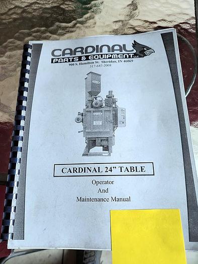 Excellent 2020 Cardinal 24" Table