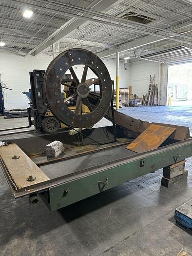 Good Wheelabrator 96" Double Door Swing Table