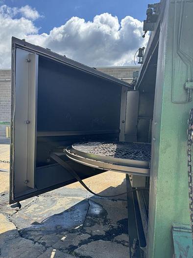 Good Wheelabrator 96" Double Door Swing Table